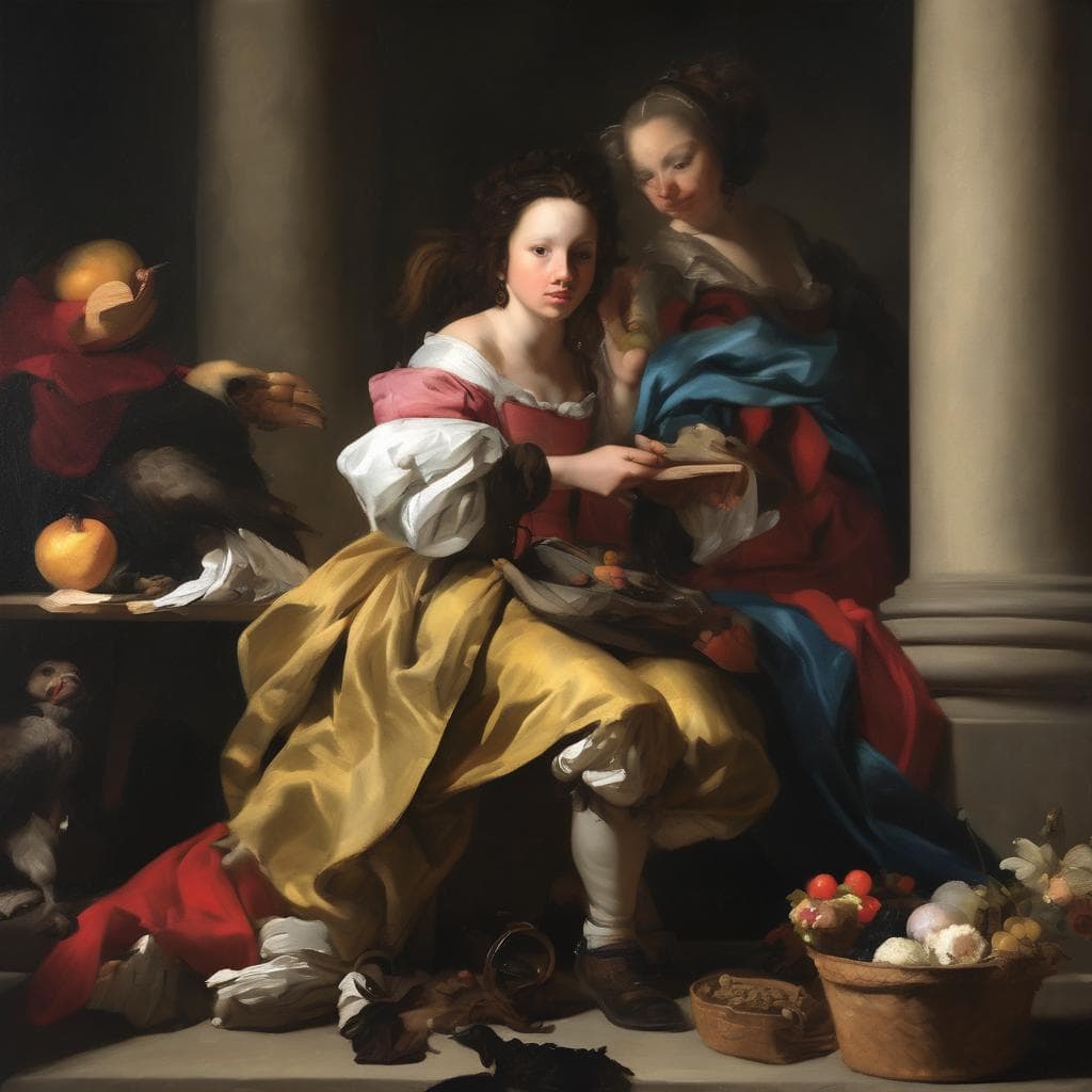 Παράσταση ζωγραφικής "Η Επιρροή της Τέχνης στην Πολιτισμική Κληρονομιά" με ιστορικό, πολιτιστικό και καλλιτεχνικό ενδιαφέρον.